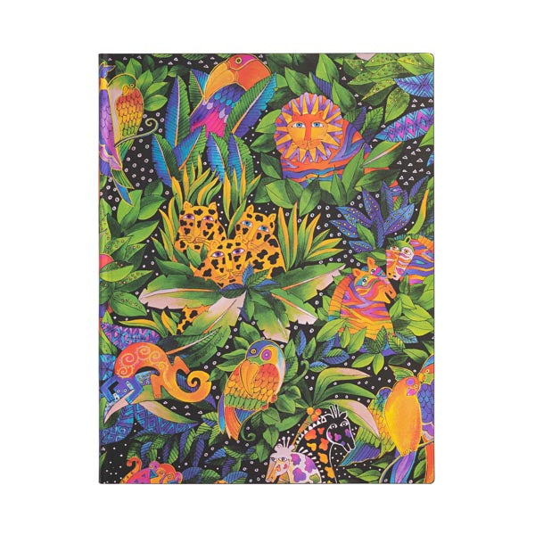 Paperblanks Notizbuch Flexis Jungle Song, Fadenheftung, Softcover, 176 Seiten, 100 g/m² – mehrfarbig