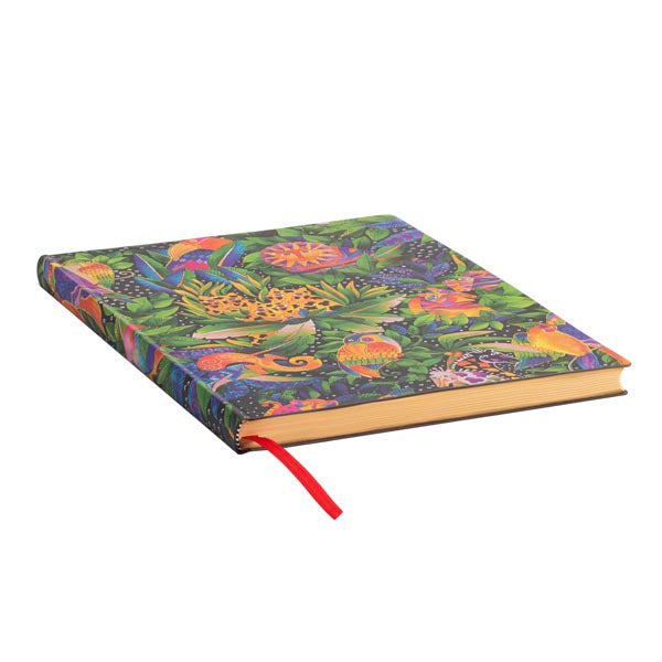 Paperblanks Notizbuch Flexis Jungle Song, Fadenheftung, Softcover, 176 Seiten, 100 g/m² – mehrfarbig