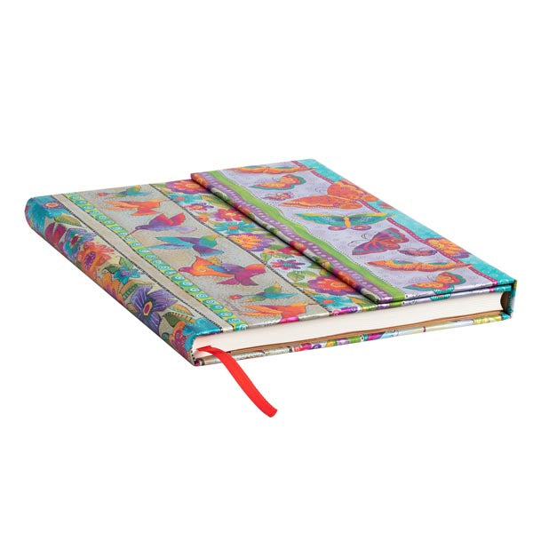 Paperblanks Notizbuch, 180 × 230 mm, liniert, Fadenheftung, Hardcover, 144 Seiten – mehrfarbig