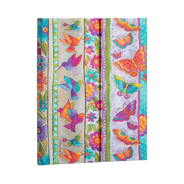 Paperblanks Notizbuch, 180 × 230 mm, liniert, Fadenheftung, Hardcover, 144 Seiten – mehrfarbig