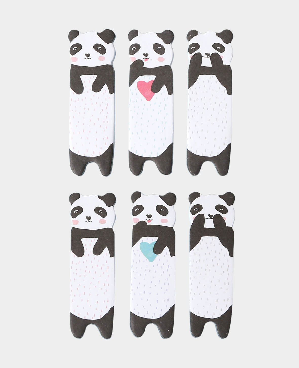 I am Creative Motiv-Haftnotizen Panda – 15 × 55 mm – mehrfarbig, 20 Blatt/Block