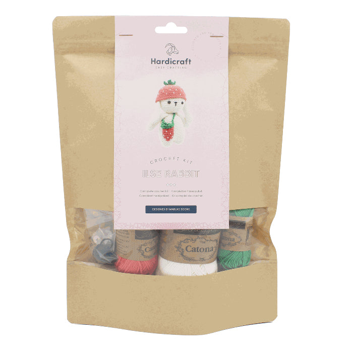 Hardicraft Häkelset Hase – 16 cm, Mehrfarbig