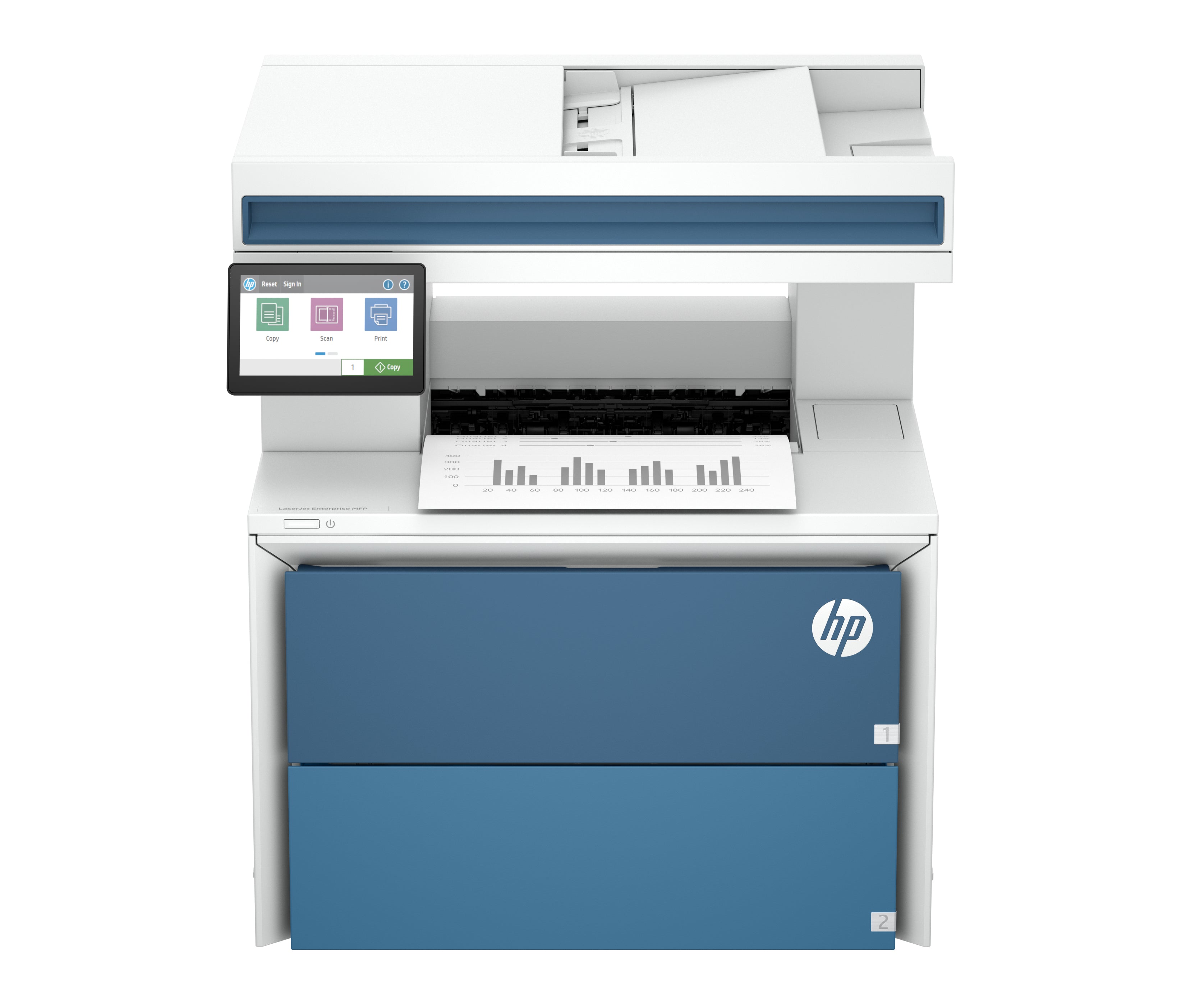 HP A29Z5A#B19 – Schwarz-Weiss, A4, Duplex, WLAN, LAN, USB, 50 ppm, AirPrint, Mopria