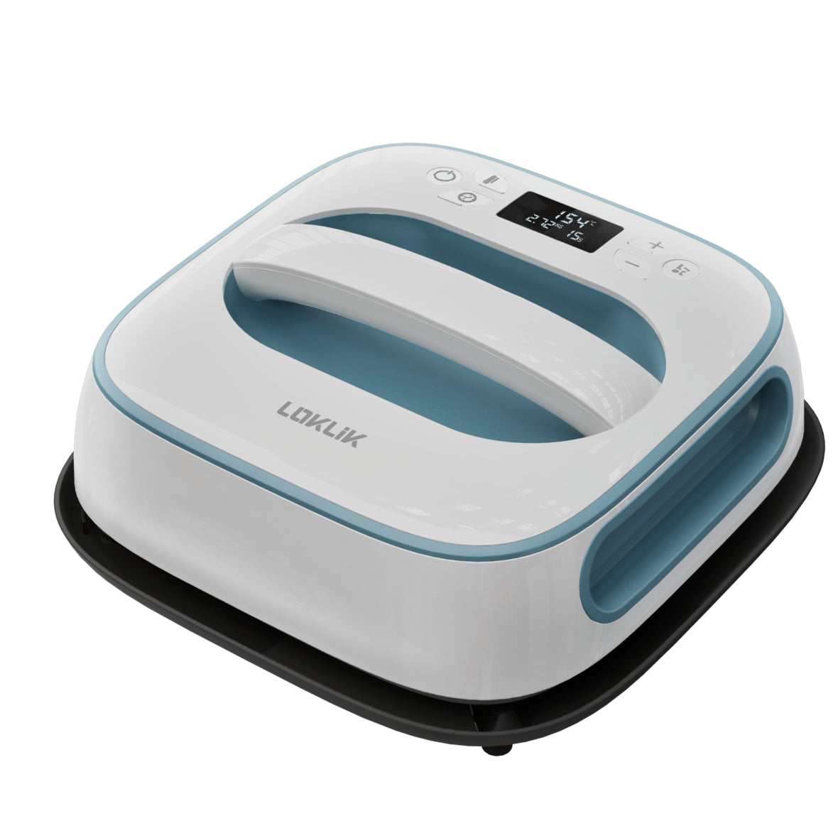 LOKLiK Transferpresse Easy, 30,5 × 25,4 cm, Keramik, 1200 W, Blau, Weiss