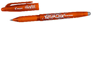 Pilot FriXion Ball – radierbarer Tintenroller mit Kappe, 0,7 mm, Orange