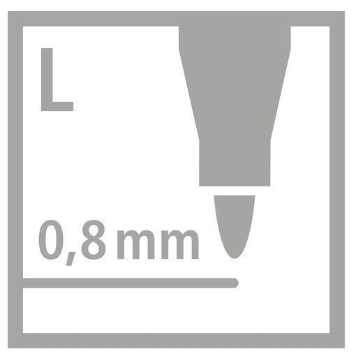 STABILO Filzstifte, Strichbreite 0,8 mm, 1 Stk.