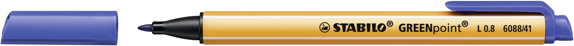 STABILO GREENpoint Fineliner 0,8 mm – blau