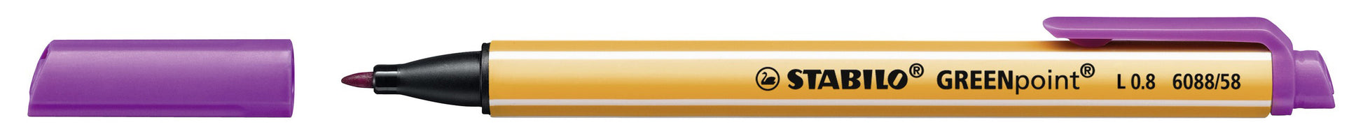 STABILO GREENpoint Fineliner 0,8 mm – violett