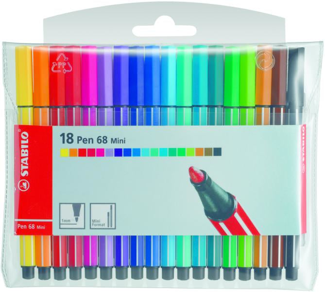 STABILO Filzstifte Pen 68, Strichbreite 1 mm, 20 Farben