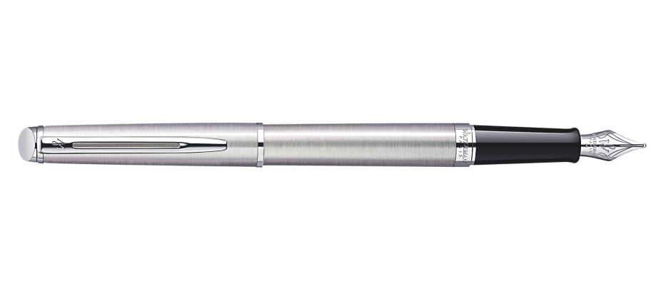 Waterman Hémisphère – Federspitze M – für Rechts- & Linkshänder – Silber, Blau – Patronen