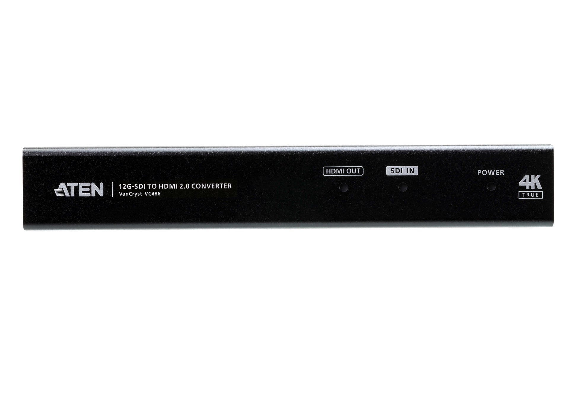 ATEN VC486 Adapter 12G-SDI zu HDMI – 4K (3840 × 2160), bis 45 m (12G-SDI), Neutaktung, RCA, Schwarz