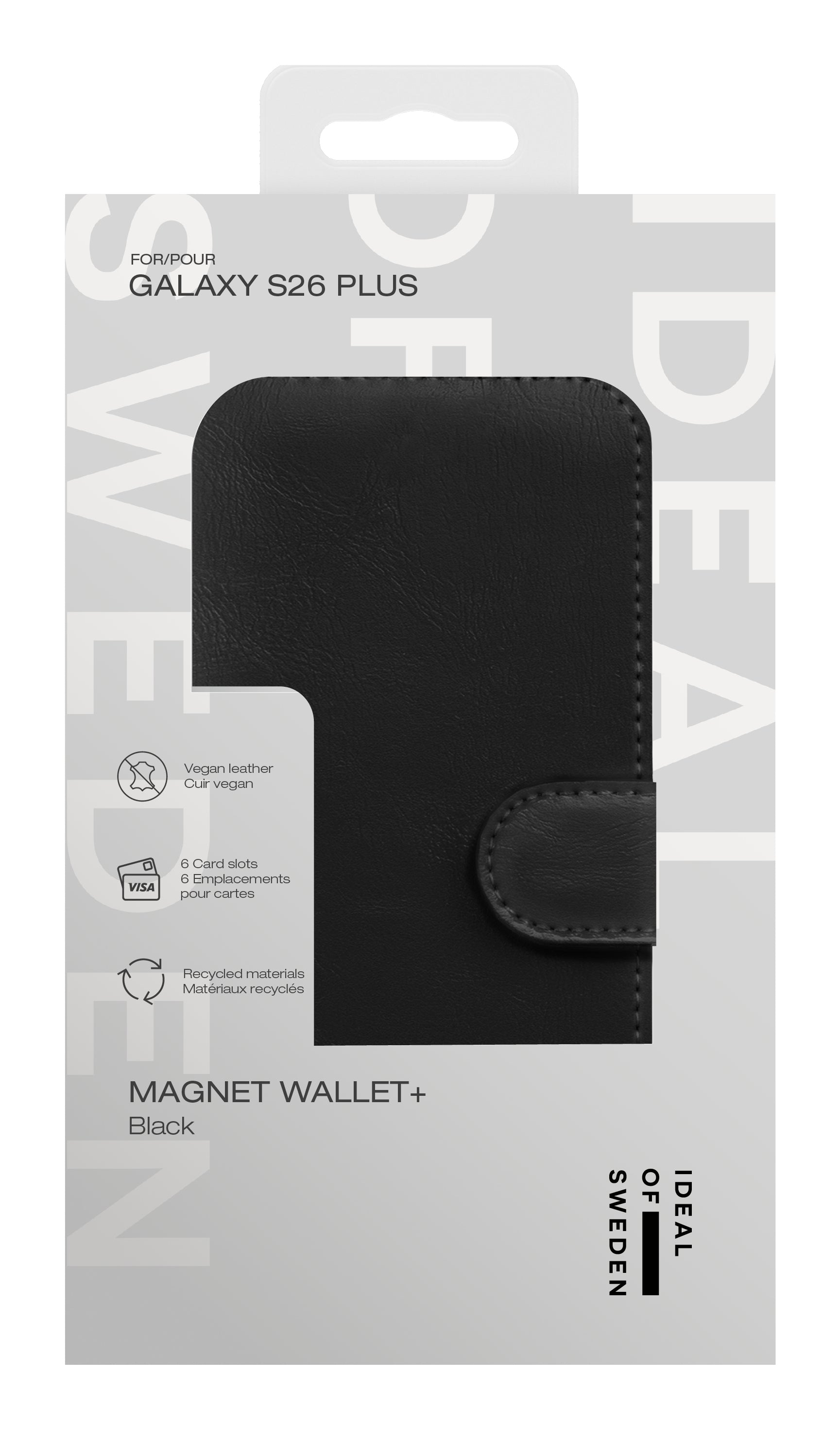 iDeal of Sweden Folio – für Samsung Galaxy S26 Plus, PC+PU, Schwarz