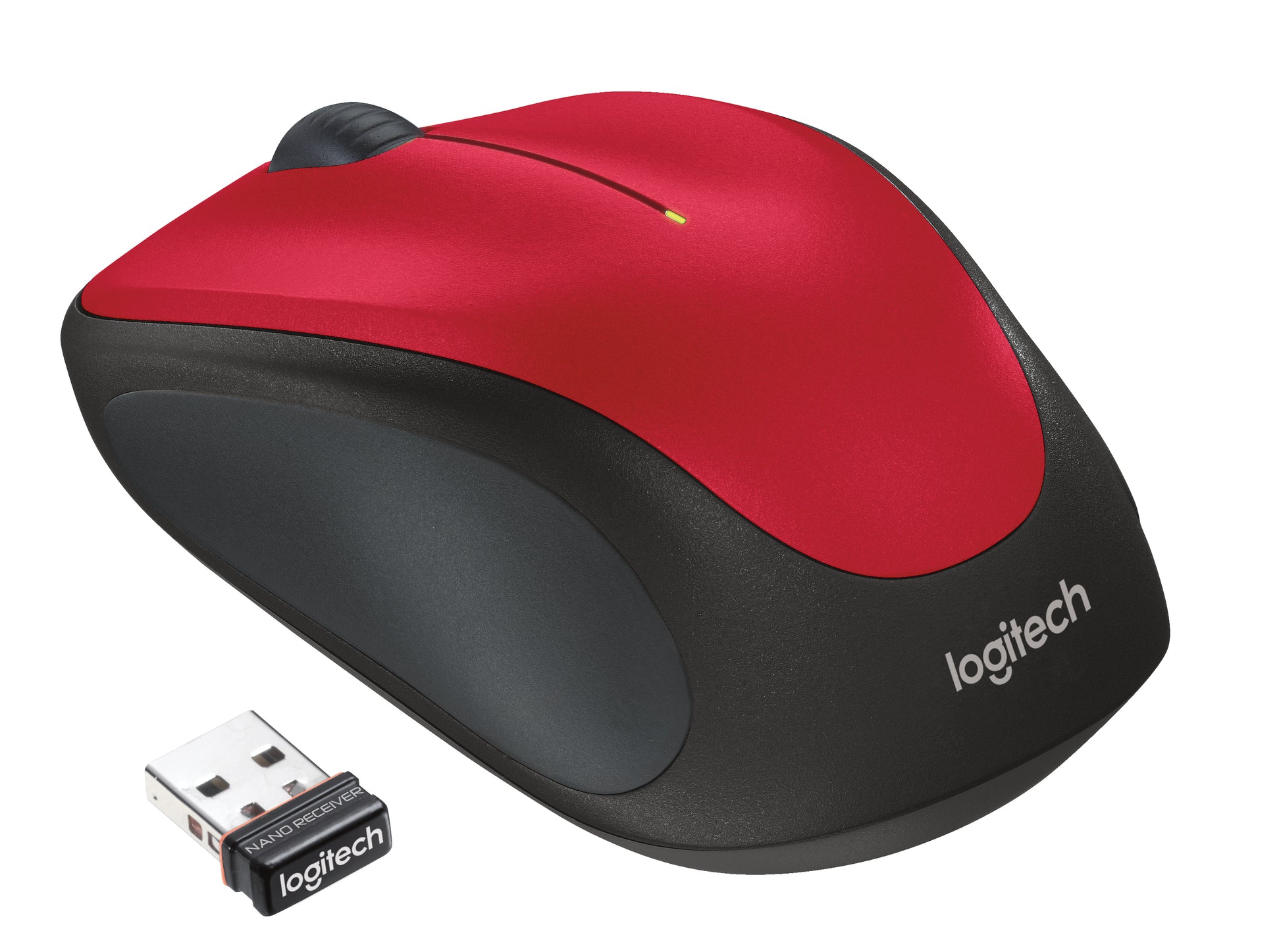 Logitech M235 Maus – Kabellos, USB-A, Rot