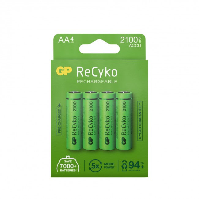 GP Batteries GP AA Akkus, NiMH, 2000 mAh, 1,2 V – 4 Stk.