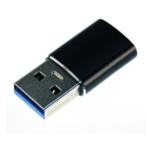 Steffen USB-Adapter USB-A auf USB-C – USB 3.2 Gen 2 (10 Gbit/s) – PD 60 W – Schwarz – für USB 3.1 Geräte
