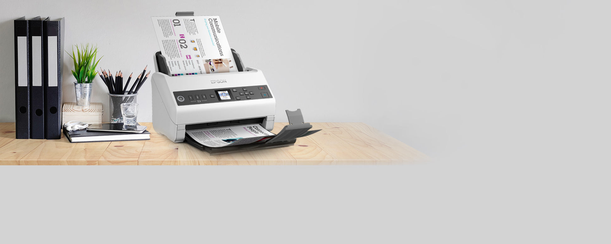 Epson DS-730N – Dokumentenscanner, A4, Duplex, 40 ppm, 600 dpi, ADF 100 Blatt, LAN, USB