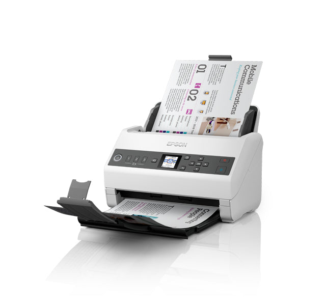 Epson DS-730N – Dokumentenscanner, A4, Duplex, 40 ppm, 600 dpi, ADF 100 Blatt, LAN, USB