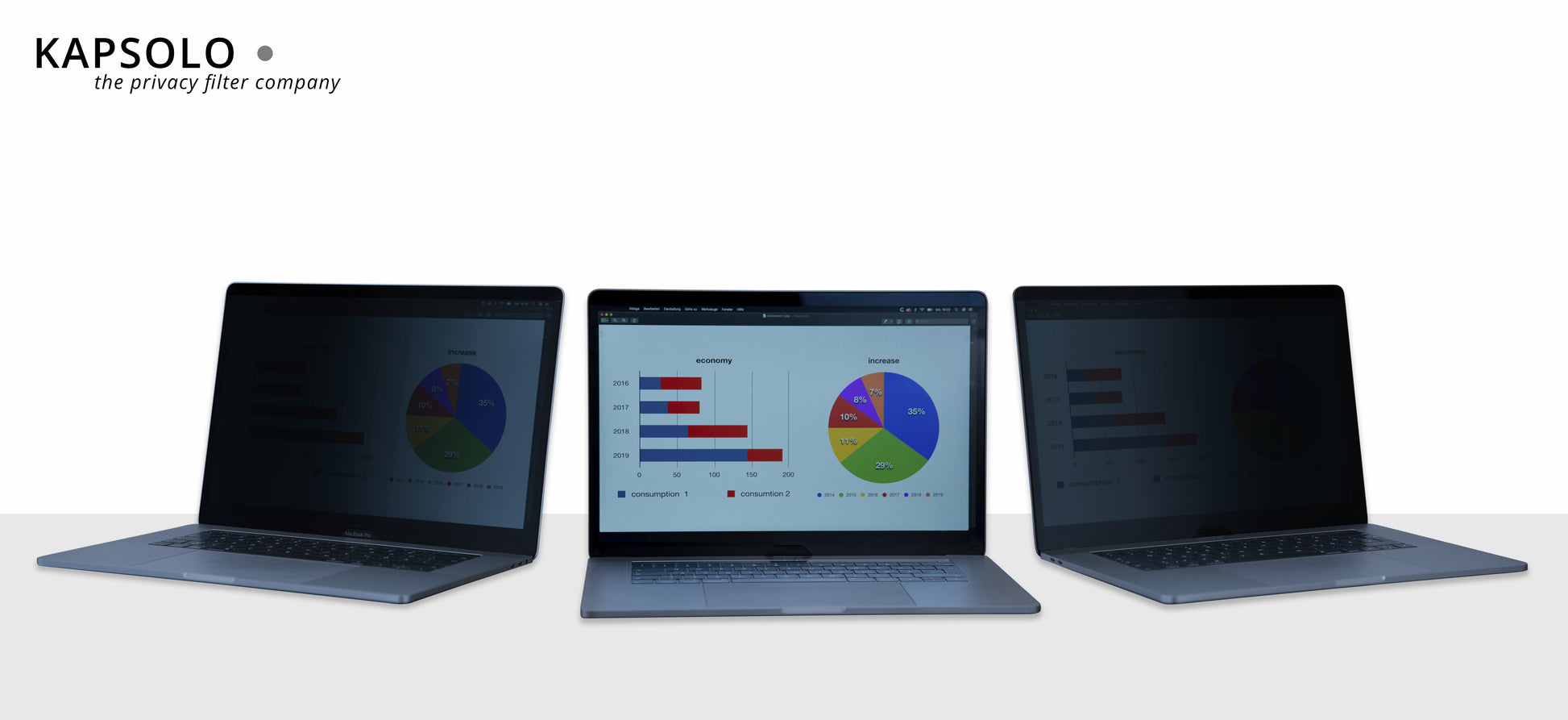 KAPSOLO Displayschutz für 12,5" (31,8 cm) Wide 16:9 Laptops