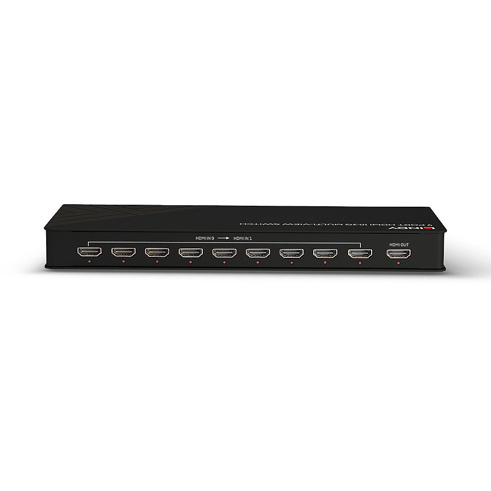 Lindy 9-Port HDMI 10,2 Gbit/s Multi-View Switch – HDMI-Switch, 10,2 Gbit/s, Multi-View