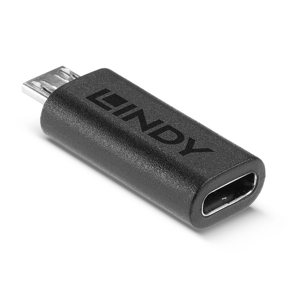 Lindy USB-C (Buchse) auf Micro-B (Stecker) Adapter, USB 2.0