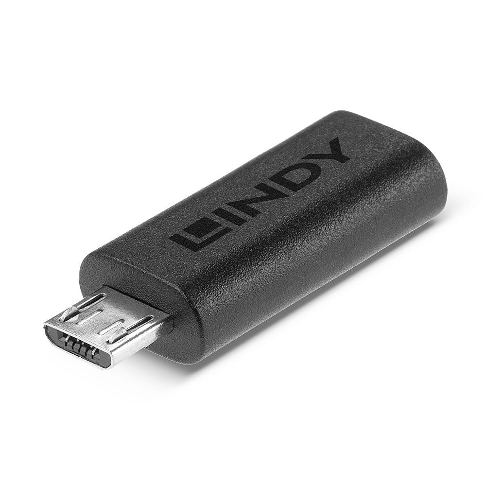 Lindy USB-C (Buchse) auf Micro-B (Stecker) Adapter, USB 2.0