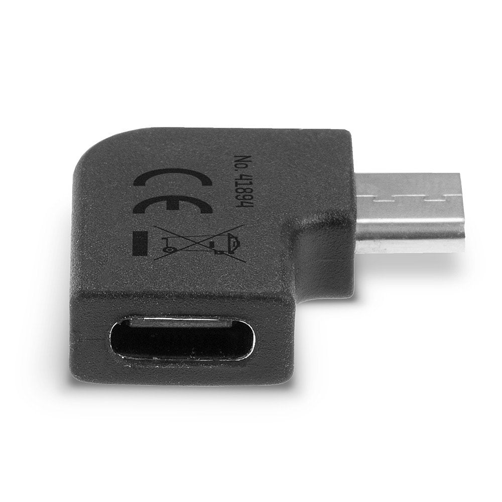 Lindy USB-Adapter USB-C auf USB-C – USB 3.2 Gen 2x2 (20 Gbit/s) – Abgewinkelt – Schwarz