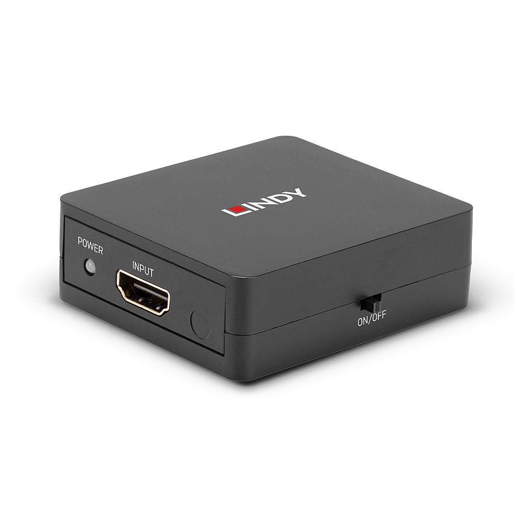 Lindy 2 Port HDMI 18G Splitter Kompakt – HDMI-Splitter, 1×2, 18 Gbit/s, HDMI