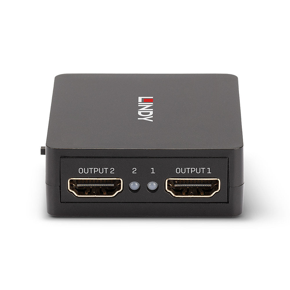 Lindy 2 Port HDMI 18G Splitter Kompakt – HDMI-Splitter, 1×2, 18 Gbit/s, HDMI