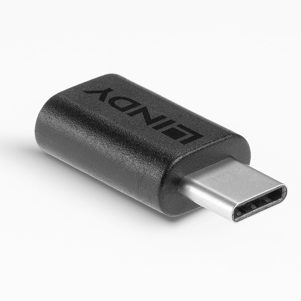 Lindy USB-Adapter USB-C auf USB-C – USB 3.2 Gen 2x2 (20 Gbit/s) – Nickel/Gold-Kontakte – Schwarz
