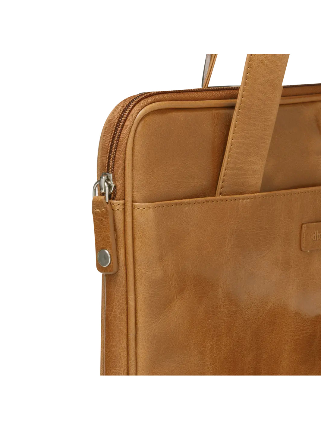 dbramante1928 Silkeborg Notebook-Tasche bis 13" – Vollnarbenleder, verschliessbar – Braun