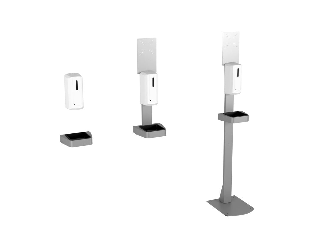 Multibrackets Automatischer Desinfektionsmittelständer – Standgerät – 1000 ml, weiss, ABS