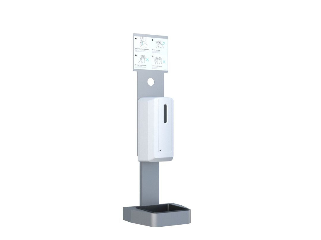 Multibrackets Automatischer Desinfektionsmittelständer – Standgerät – 1000 ml, weiss, ABS
