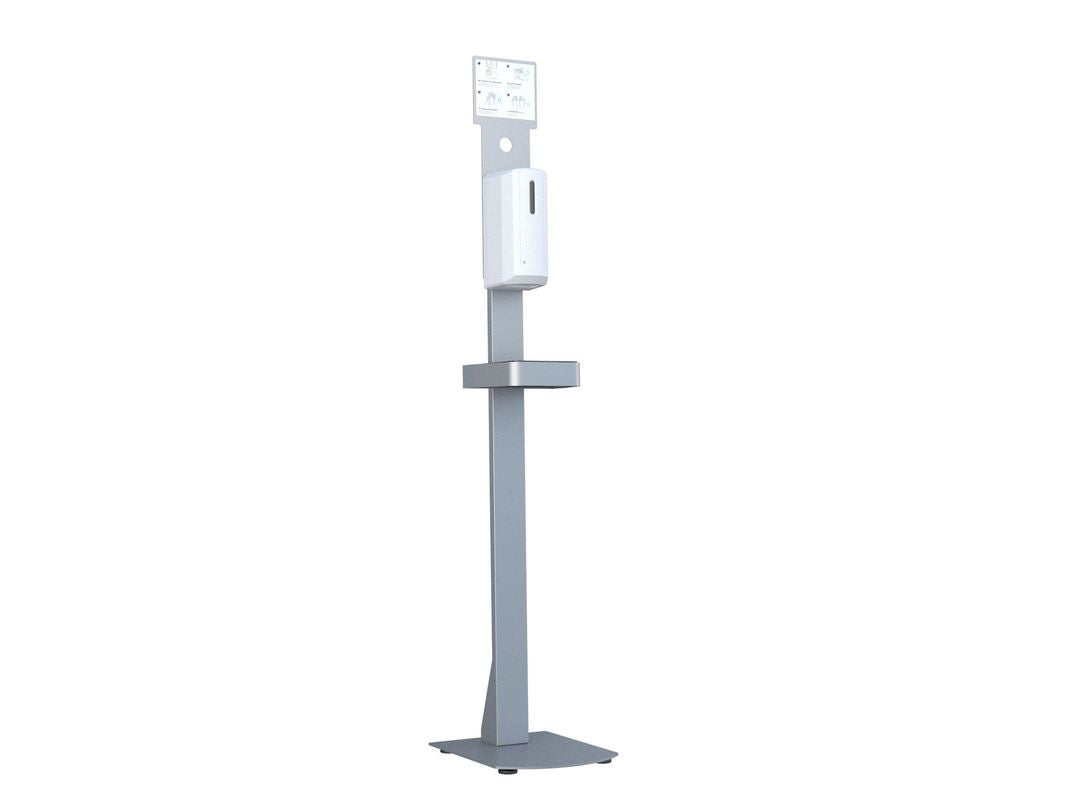 Multibrackets Automatischer Desinfektionsmittelständer – Stand – 1000 ml, weiss, ABS