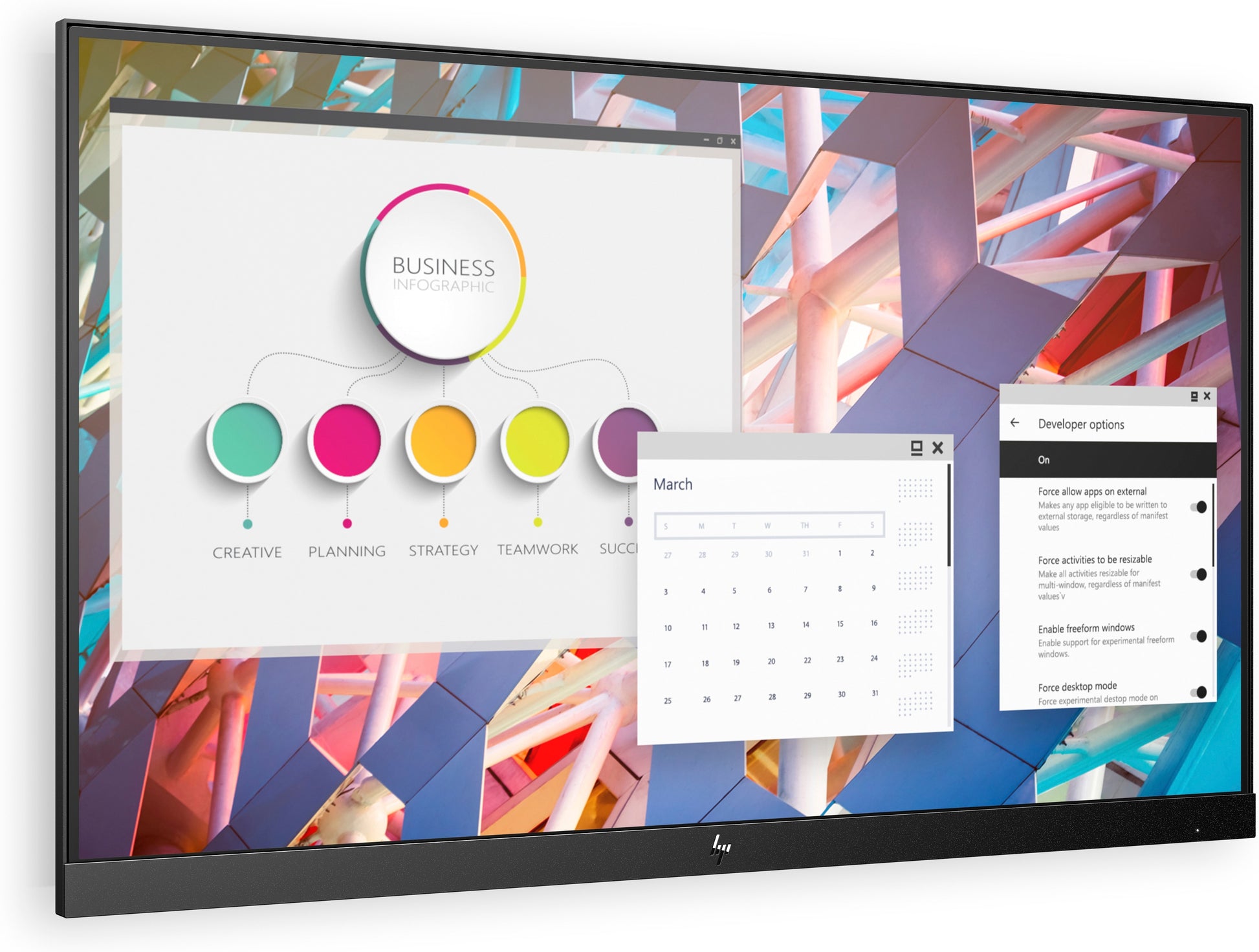 HP E24 G4 FHD No Stand – Monitor, 23,8", 1920 × 1080 (Full HD), Schwarz, Silber
