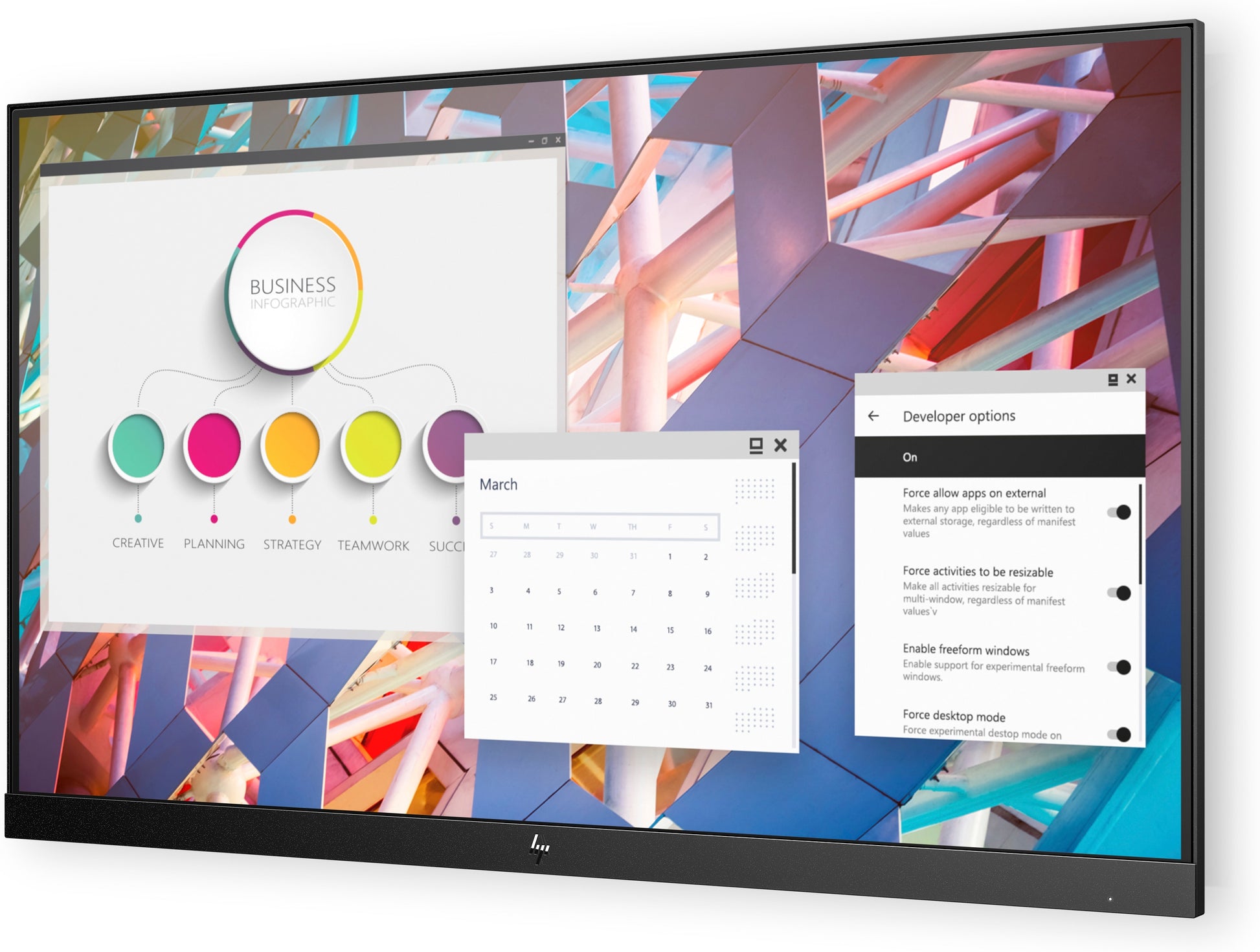 HP E24 G4 FHD No Stand – Monitor, 23,8", 1920 × 1080 (Full HD), Schwarz, Silber