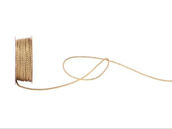 Spyk Geschenkband Kordel Gold – 1,5 mm × 6 m