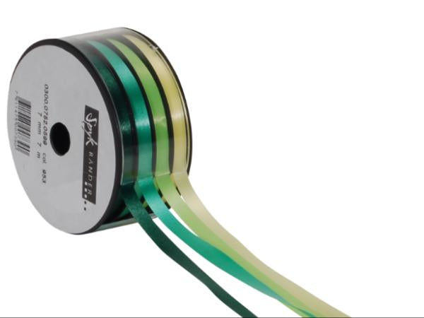 Spyk Bänder-Set Polyband Grün/Gelb – 4 × 7 m, 7 mm