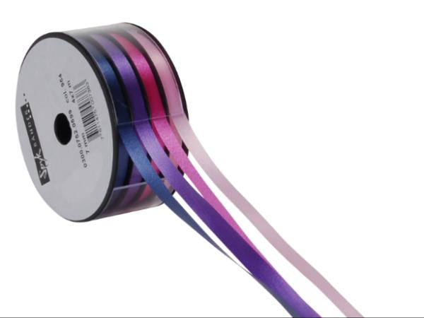 Spyk Bänder-Set Violett/Pink – 4 × 7 m, 7 mm