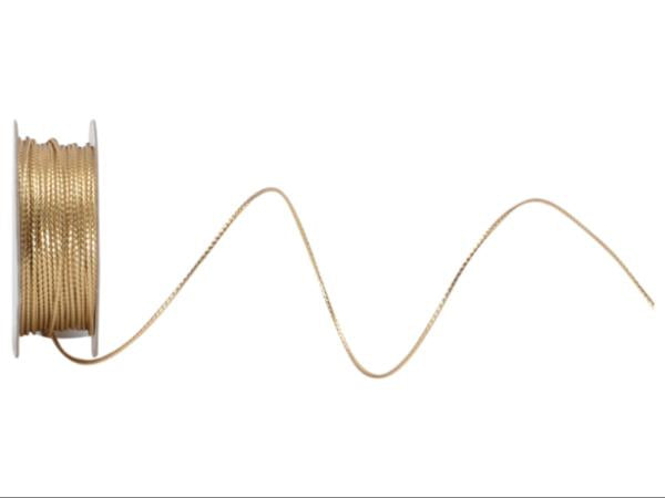 Spyk Geschenkband Cubino Lurexa Metallkordel Gold – 1 mm × 7 m