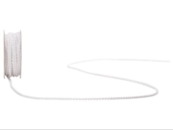 Spyk Geschenkband Cubino Seidenkordel Weiss – 3 mm × 5 m – 1 Stk.