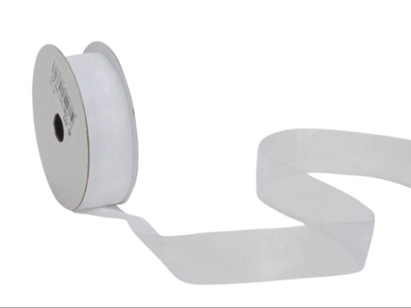Spyk Geschenkband Organza Weiss – 15 mm × 8 m