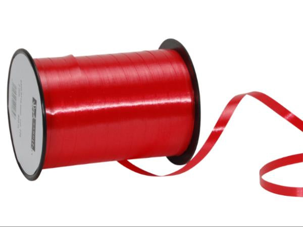 Spyk Geschenkband glatt rot – 7 mm × 500 m