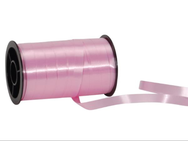 Spyk Geschenkband Poly glatt rosa – 7 mm × 20 m
