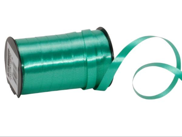 Spyk Geschenkband Poly glatt grün – 7 mm × 20 m