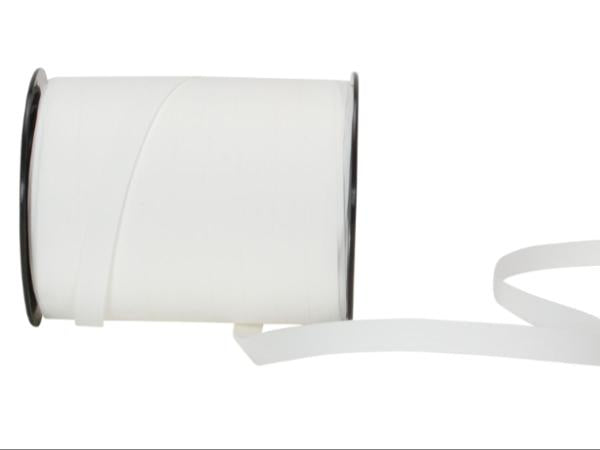 Spyk Geschenkband matt weiss – 10 mm × 250 m