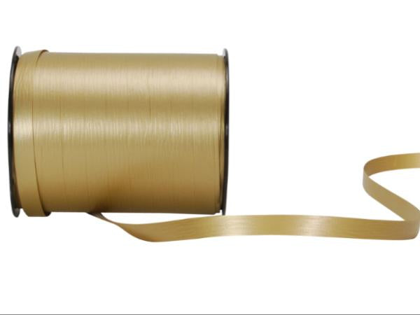 Spyk Geschenkband Poly matt Gold – 10 mm × 250 m