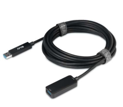 CLUB3D Club 3D – USB-A Verlängerungskabel (Stecker auf Buchse) – USB 3.2 Gen 2 (10 Gbit/s) – 5 m – Schwarz