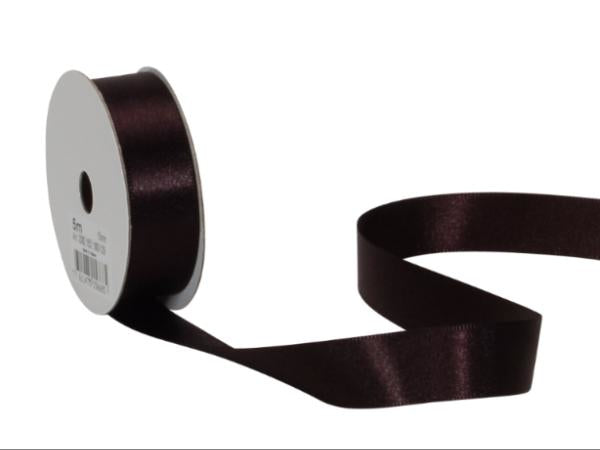 Spyk Geschenkband Satin Schwarz – 15 mm × 5 m – 1 Stk.