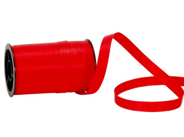 Spyk Geschenkband Poly matt rot – 10 mm × 20 m
