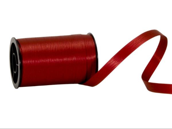 Spyk Geschenkband Poly matt Bordeaux – 10 mm × 20 m